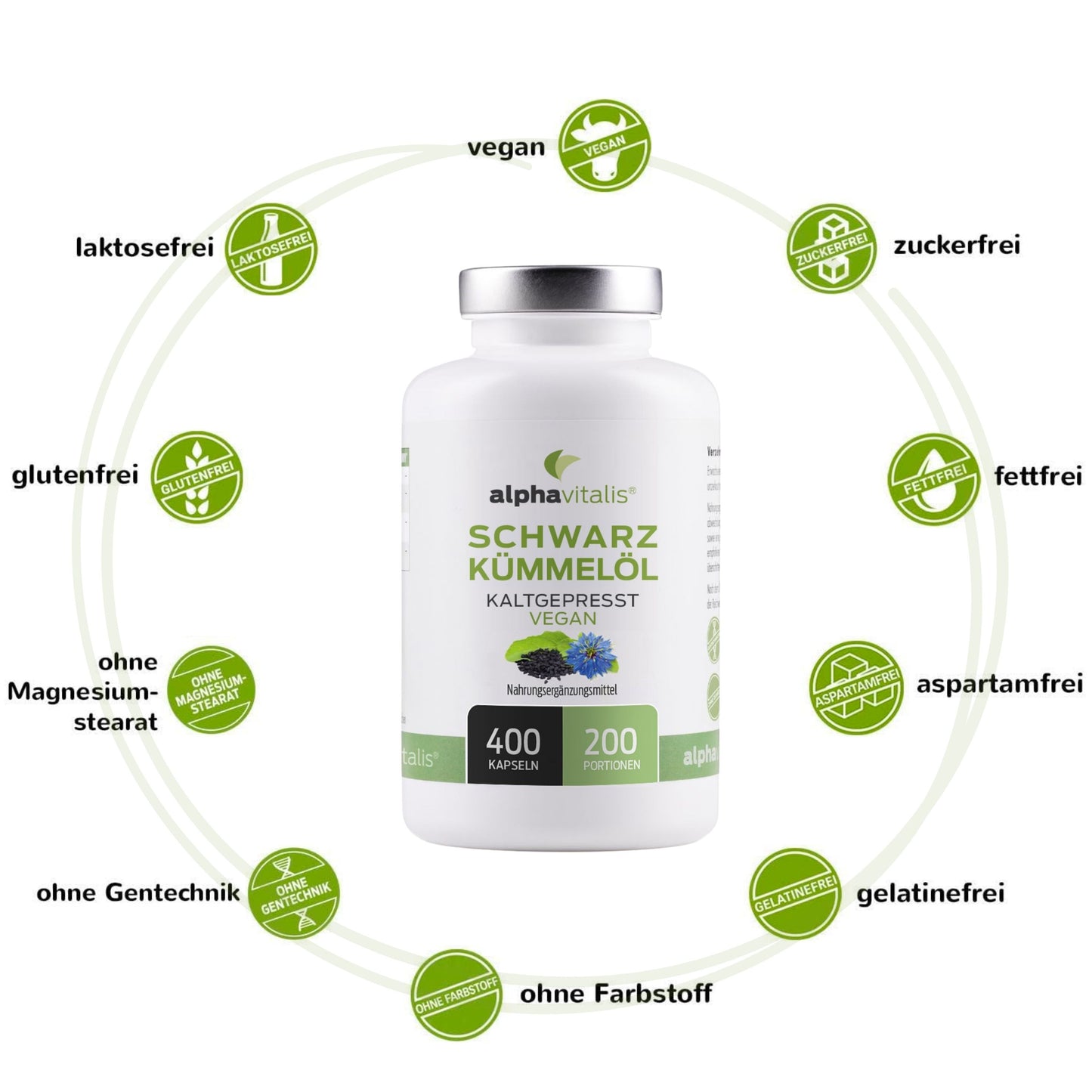 Schwarzkümmelöl Kapseln vegan