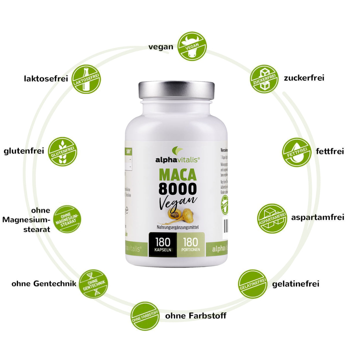 Maca Kapseln 8000, Produktbild 4